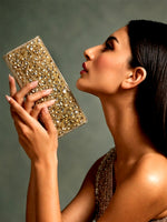 Noshin Clutch Bag-Gold