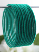 Dhaani Bangle Set-Rama Green