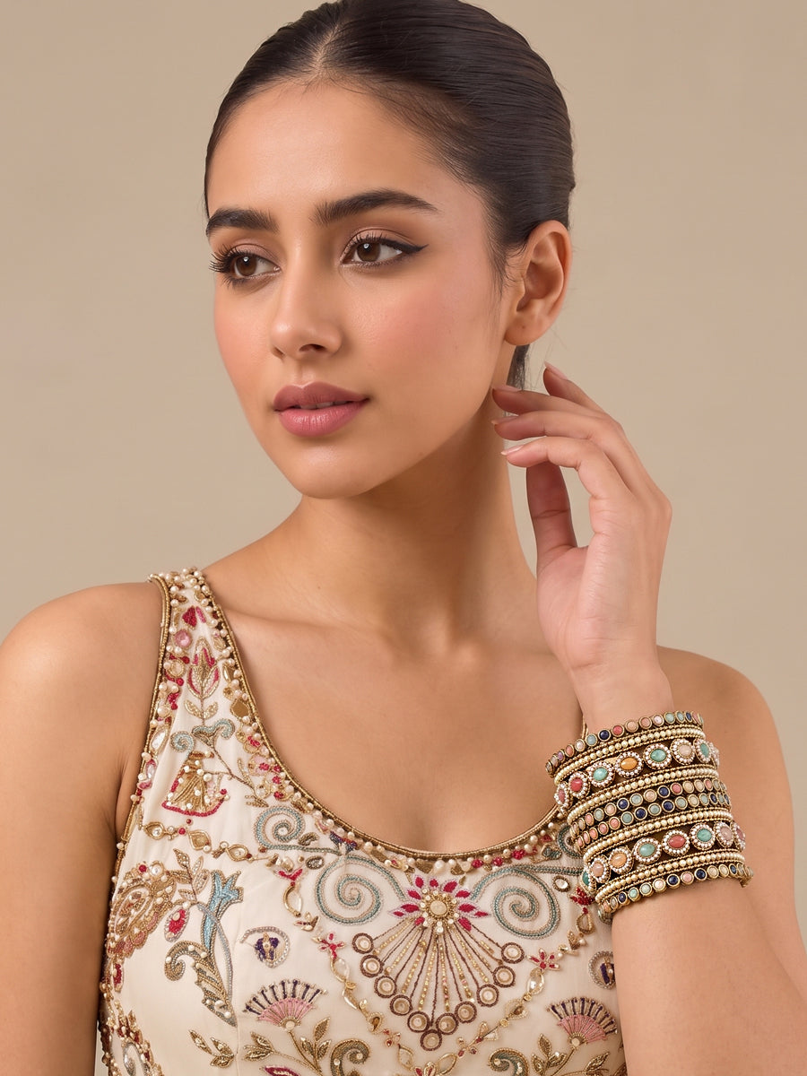 Avisha Bangle Set-Multicolor