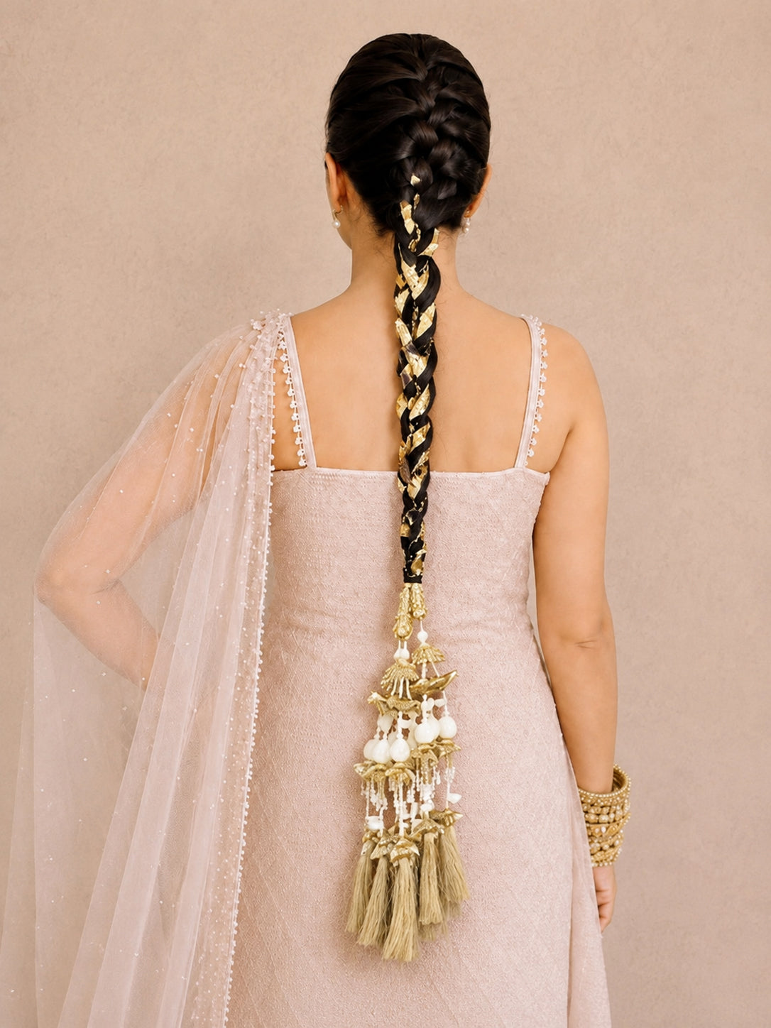  Ashnoor Paranda / Parandi Hair  Accessories - Gold
