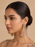 Mishka Long Earrings-Pastel Pink