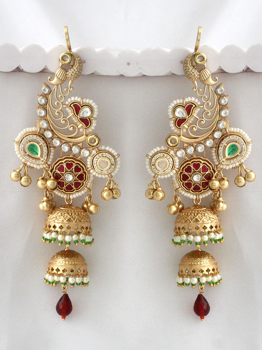 Uditi Kanphool Earrings-Multicolor