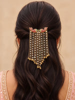 Pranali Bun Pin / Hair Accessory-Maroon