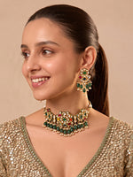 Rajasthan Choker Necklace Set-Multicolor