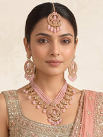 Samia Necklace Set-Pastel pink
