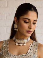 Ruhi Necklace Set - Grey