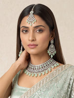 Zabeen Necklace Set-Mint Green