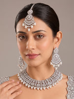 Zabeen Necklace Set-Silver