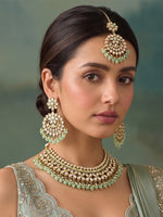 Mansha Necklace Set - Mint Green
