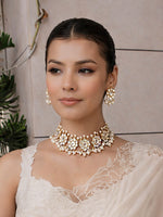 Yami Choker Necklace Set-White