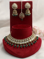 Shirin Mirror Necklace Set - Green