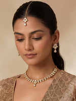 Ekanshi Necklace Set-White