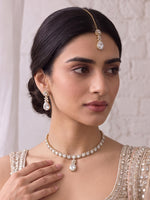 Noah Pendant Necklace set  - White 