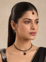 Noah Pendant Necklace set   - Black