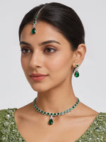 Noah Pendant Necklace set  - Green