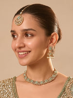 Lavika necklace set-Mint Green