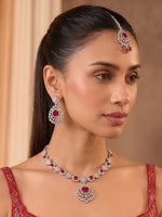 Aania Necklace Set - Maroon
