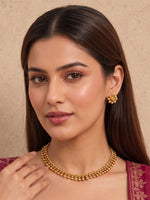 Keerthy Necklace Set-Gold