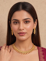 Garvita Necklace Set-Gold