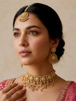 Mahika Choker Necklace Set-Gold