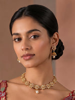 Menka Necklace Set- Gold