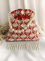 Navika Potli Bag-Red