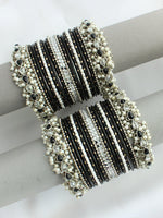 Gargi Bangle Set / Stack-Black 