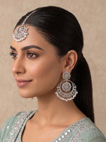 Ziana Earrings & Tikka-Silver