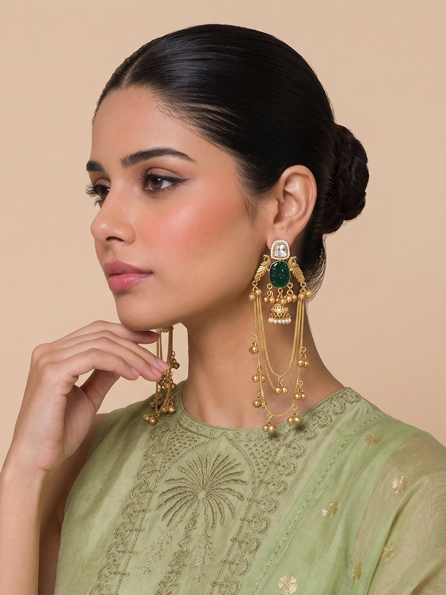 Saanjh Long Jhumki Earrings