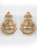 Abira Jadau Earrings-Multicolor
