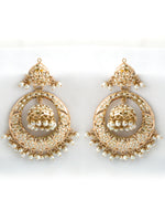 Abira Jadau Earrings-Gold