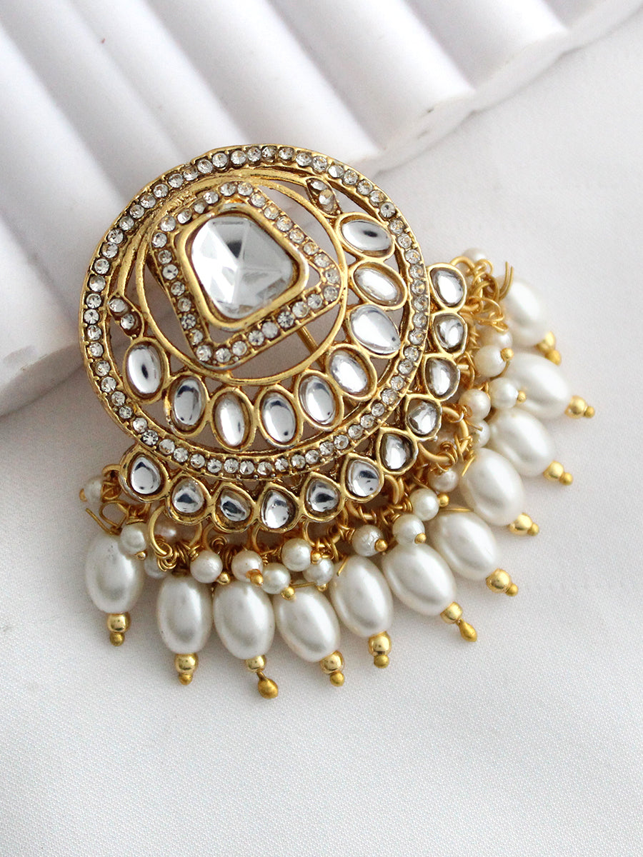 Vritee Hair Bun Pin Traditional Bun Pin for Cultural Celebrations-Gold