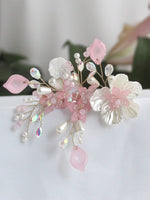 Rhea Hair Comb-Pastel Pink