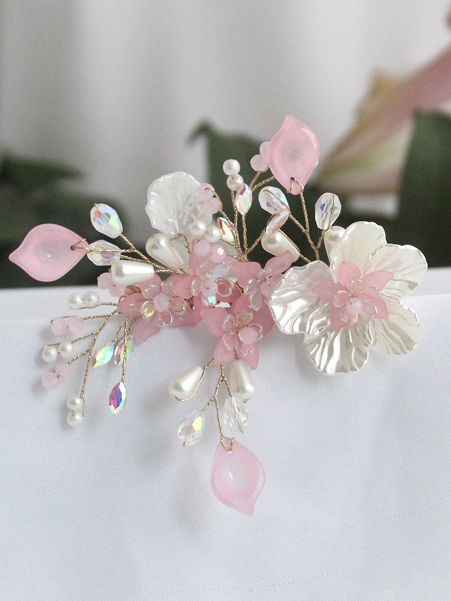 Rhea Hair Comb-Pastel Pink