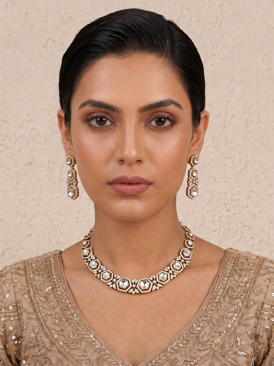 Ziva Necklace Set-White