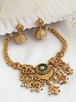 Amoha Bib Necklace Set-Mint Green