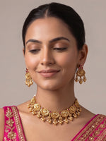 Jaya Bib Necklace Set - Hot Pink