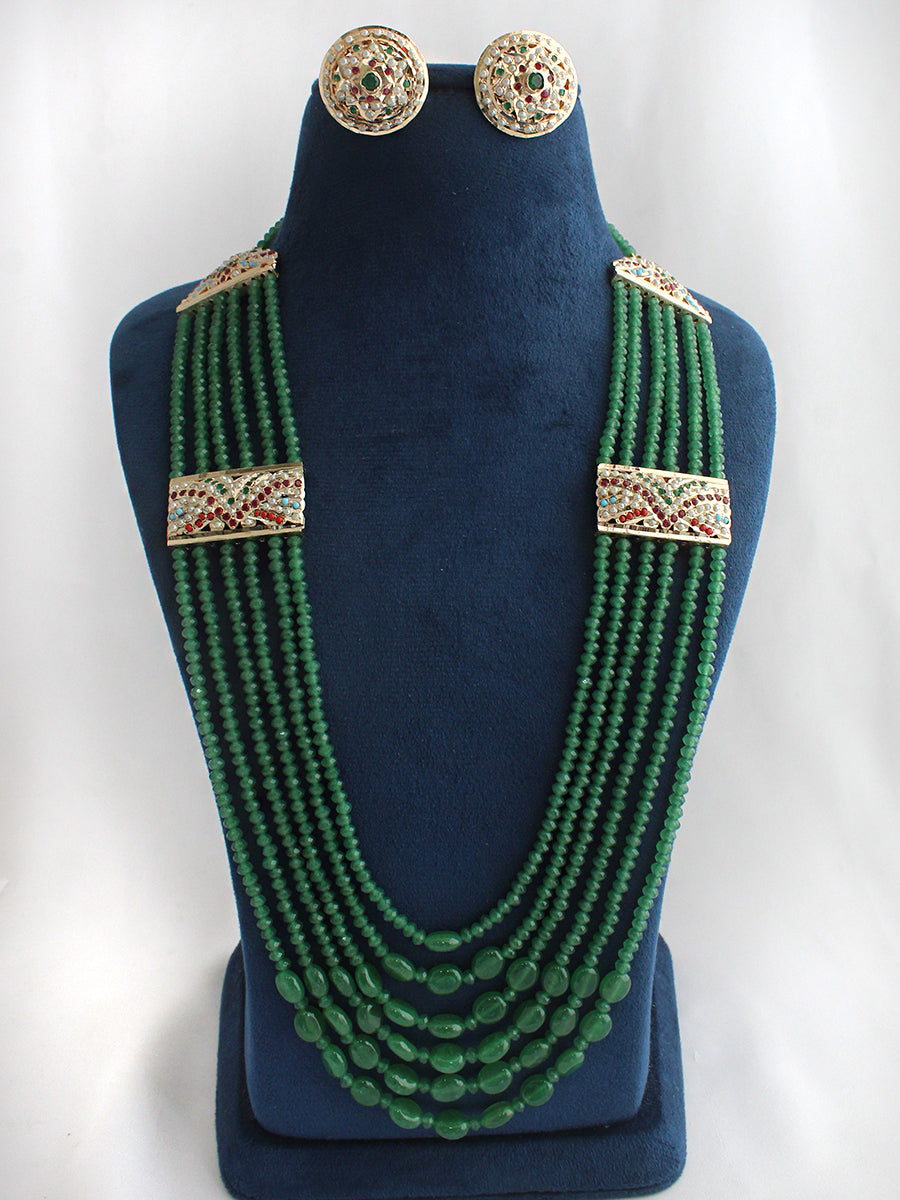Umrao Necklace Set-Green