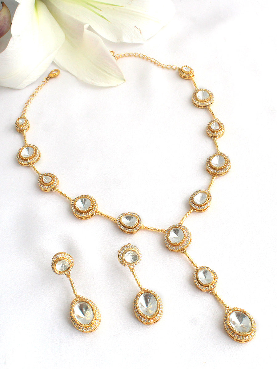 Palomi Necklace Set-Gold