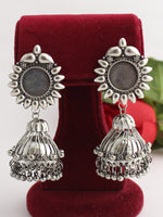 Meghna Earrings-Antique Silver